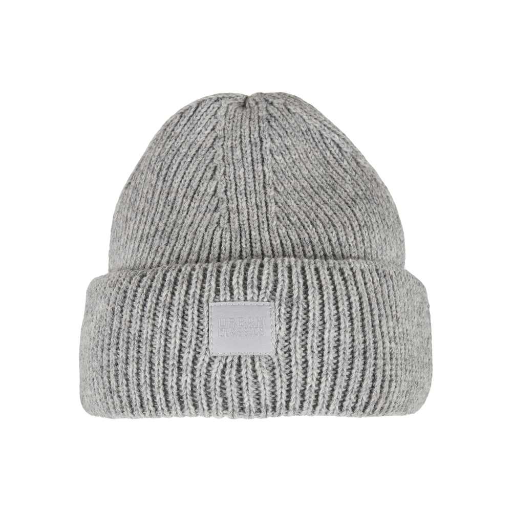 Urban Classics - Knitted Wool Mütze Beanie - Grau